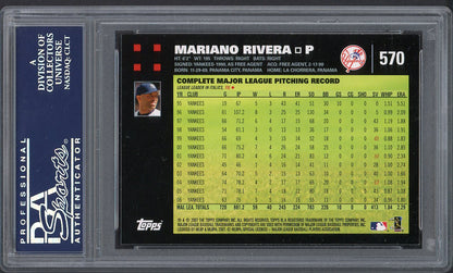 2007 Topps #570 Mariano Rivera Yankees PSA 10 GEM MINT 562575