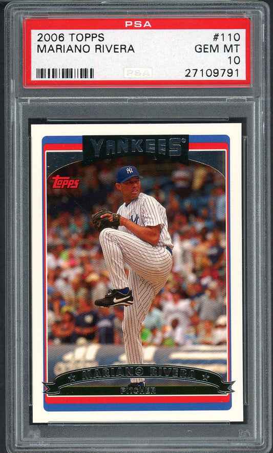 2006 Topps #110 Mariano Rivera Yankees PSA 10 GEM MINT 562576