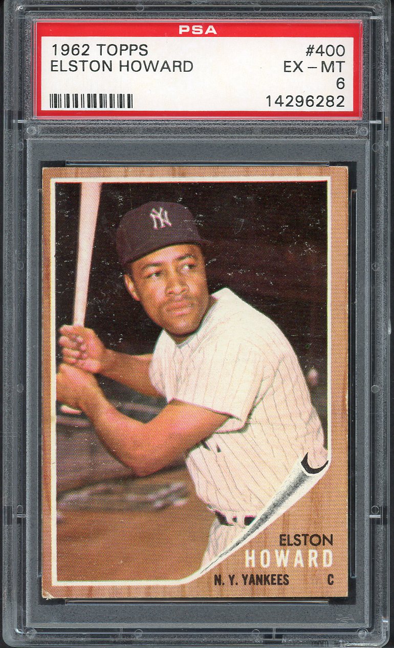 1962 Topps Baseball #400 Elston Howard Yankees PSA 6 EX-MT 562581