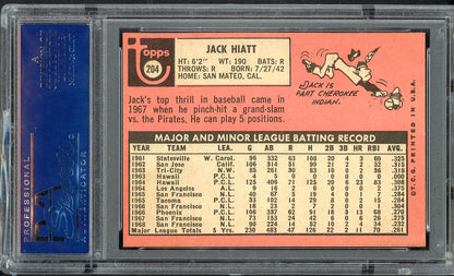 1969 Topps Baseball #204 Jack Hiatt Giants PSA 7 NM 562585