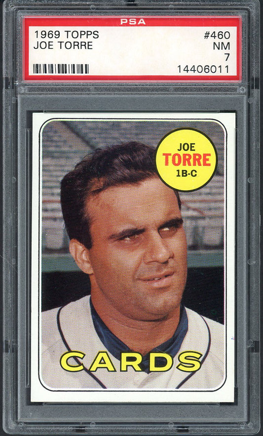 1969 Topps Baseball #460 Joe Torre Cardinals PSA 7 NM 562591