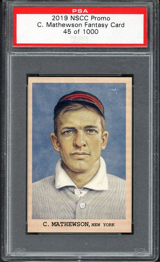 2019 NSCC National Convention Promo Christy Mathewson Giants PSA Auth 562605