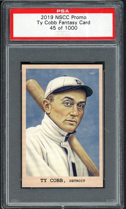 2019 NSCC National Convention Promo Ty Cobb Tigers PSA Auth 562612