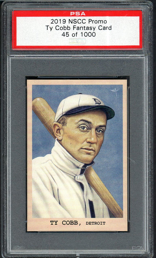 2019 NSCC National Convention Promo Ty Cobb Tigers PSA Auth 562612