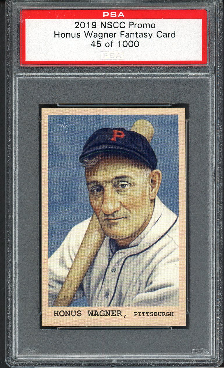 2019 NSCC National Convention Promo Honus Wagner Pirates PSA Auth 562614