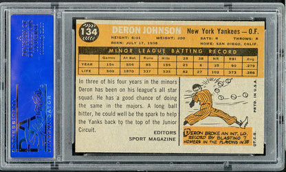 1960 Topps Baseball #134 Deron Johnson Yankees PSA 5 EX 562615