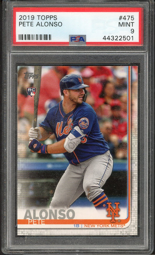 2019 Topps #475 Pete Alonso Mets PSA 9 MINT 562637