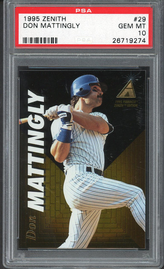 1995 Zenith #029 Don Mattingly Yankees PSA 10 GEM MINT 562641