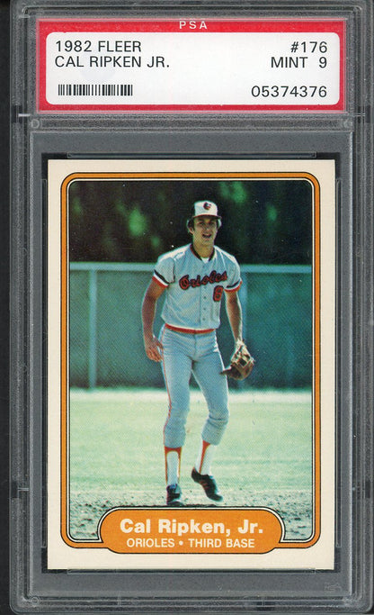 1982 Fleer #176 Cal Ripken Orioles PSA 9 MINT 562646