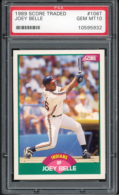 1989 Score Traded #106T Albert Belle Indians PSA 10 GEM MINT 562650