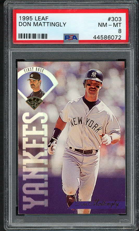 1995 Leaf #303 Don Mattingly Yankees PSA 8 NM/MT 562656