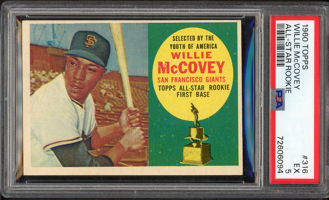 1960 Topps Baseball #316 Willie McCovey Giants PSA 5 EX 562657