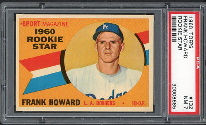 1960 Topps Baseball #132 Frank Howard Dodgers PSA 7 NM 562658