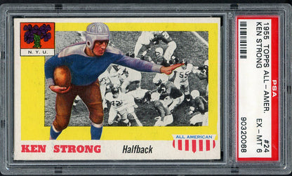 1955 Topps Football #024 Ken Strong NYU PSA 6 EX-MT 562660