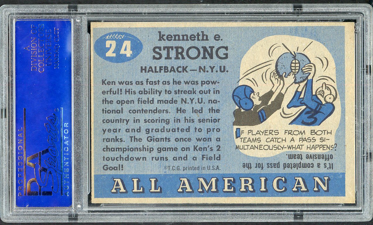 1955 Topps Football #024 Ken Strong NYU PSA 6 EX-MT 562660