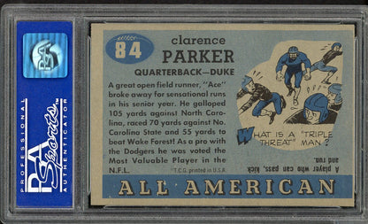 1955 Topps Football #084 Ace Parker Duke PSA 7 NM 562661