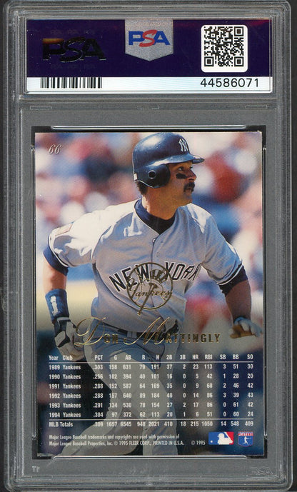 1995 Flair #066 Don Mattingly Yankees PSA 6 EX-MT 562664
