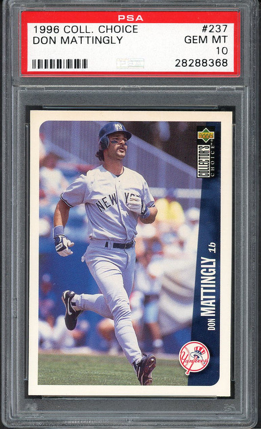 1996 Collectors Choice #237 Don Mattingly Yankees PSA 10 GEM MINT 562665
