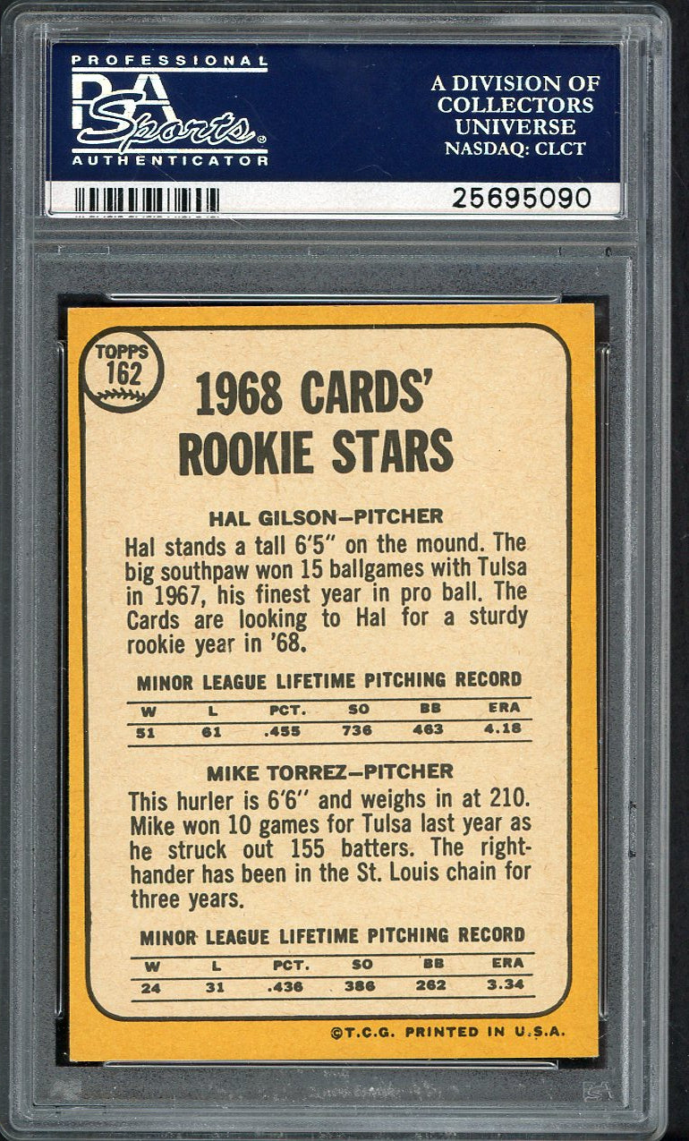 1968 Topps Baseball #162 Mike Torrez Cardinals PSA 8 NM/MT 562671