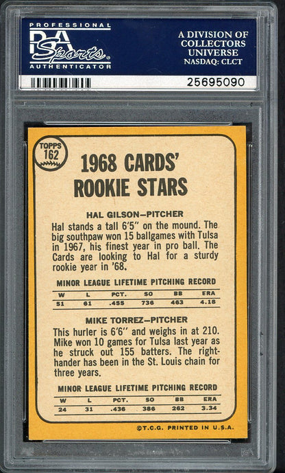 1968 Topps Baseball #162 Mike Torrez Cardinals PSA 8 NM/MT 562671