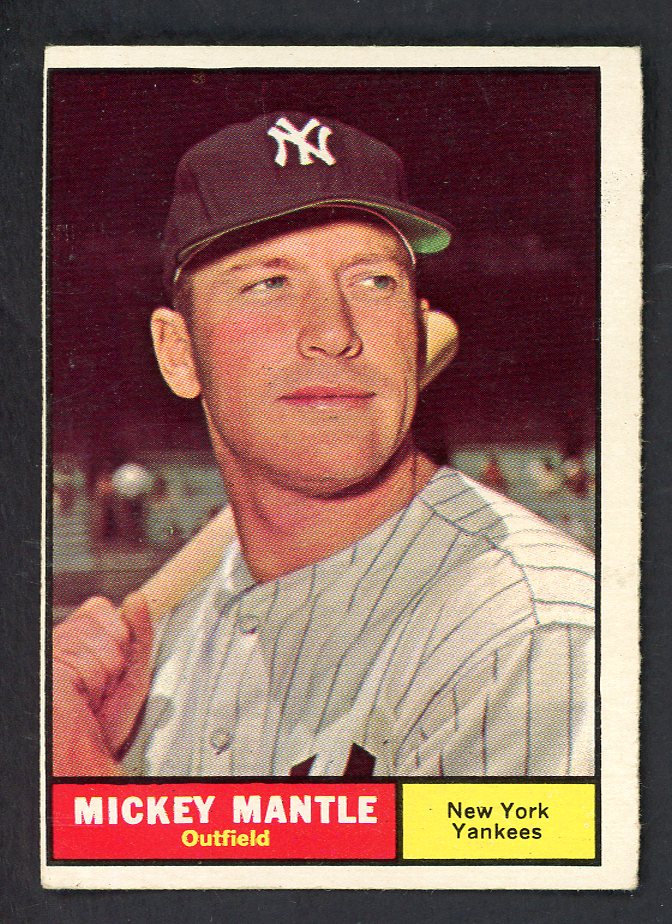 1961 Topps Baseball #300 Mickey Mantle Yankees VG-EX 562673