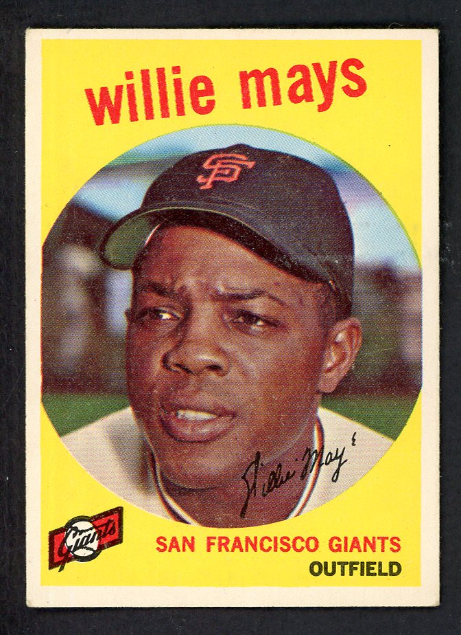 1959 Topps Baseball #050 Willie Mays Giants EX-MT 562685