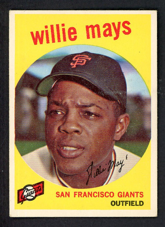 1959 Topps Baseball #050 Willie Mays Giants EX-MT 562685