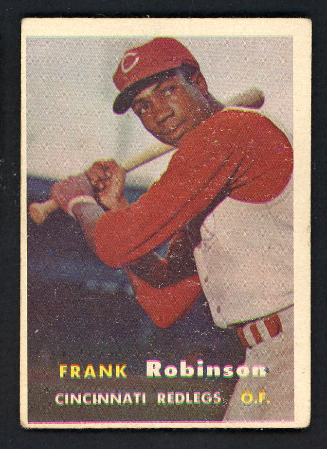 1957 Topps Baseball #035 Frank Robinson Reds VG-EX 562686