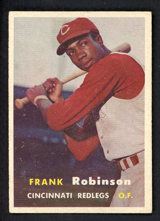 1957 Topps Baseball #035 Frank Robinson Reds EX+/EX-MT 562691