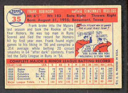 1957 Topps Baseball #035 Frank Robinson Reds EX+/EX-MT 562691