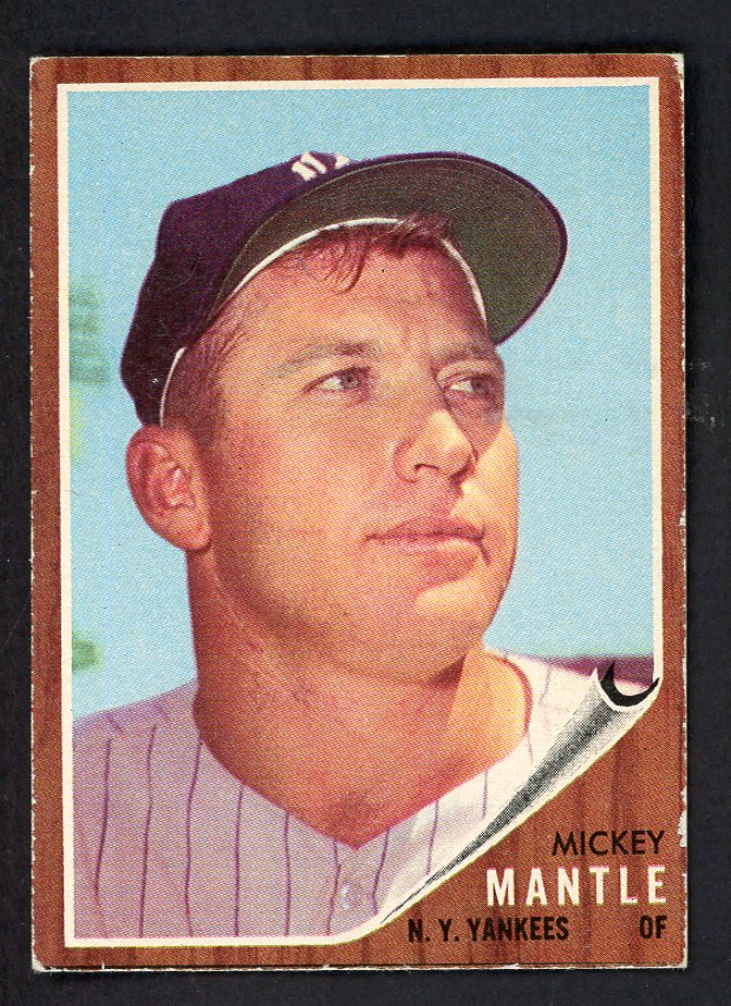 1962 Topps Baseball #200 Mickey Mantle Yankees VG-EX 562694