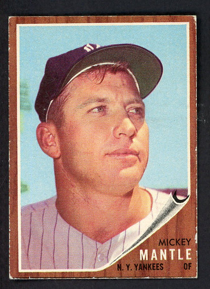 1962 Topps Baseball #200 Mickey Mantle Yankees VG-EX 562694