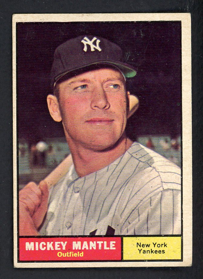 1961 Topps Baseball #300 Mickey Mantle Yankees VG-EX 562699