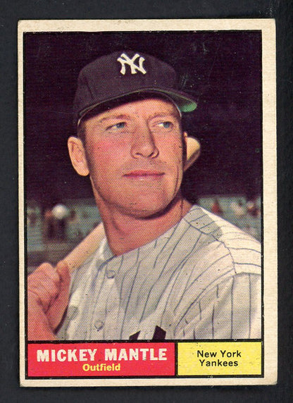 1961 Topps Baseball #300 Mickey Mantle Yankees VG-EX 562699