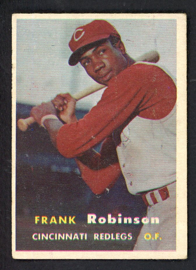 1957 Topps Baseball #035 Frank Robinson Reds VG-EX 562709
