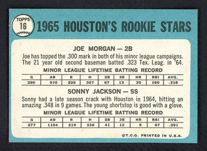 1965 Topps Baseball #016 Joe Morgan Astros NR-MT 562720