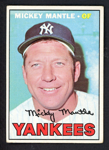 1967 Topps Baseball #150 Mickey Mantle Yankees VG-EX 562730