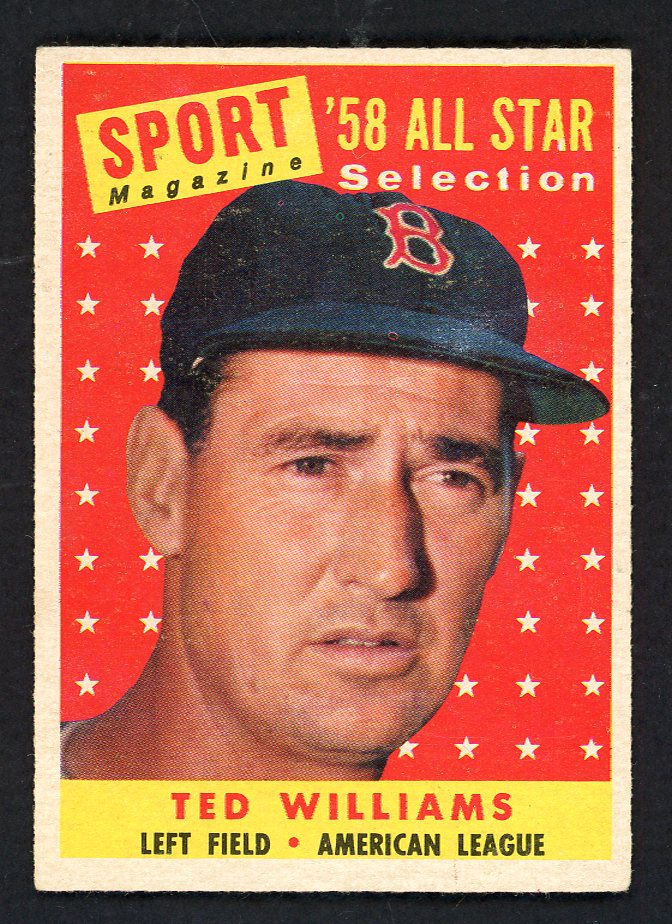 1958 Topps Baseball #485 Ted Williams A.S. Red Sox EX-MT 562737