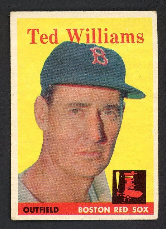 1958 Topps Baseball #001 Ted Williams Red Sox EX 562738