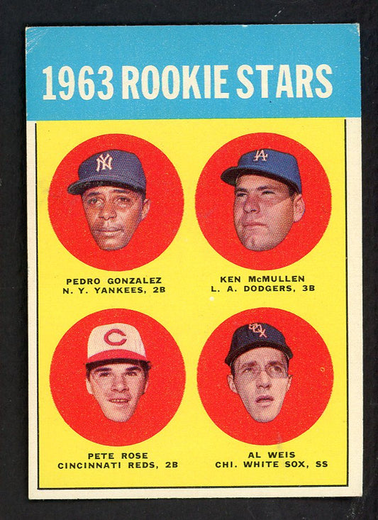 1963 Topps Baseball #537 Pete Rose Reds VG-EX 562741