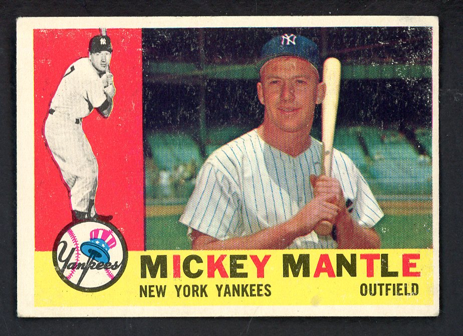 1960 Topps Baseball #350 Mickey Mantle Yankees VG-EX 562751