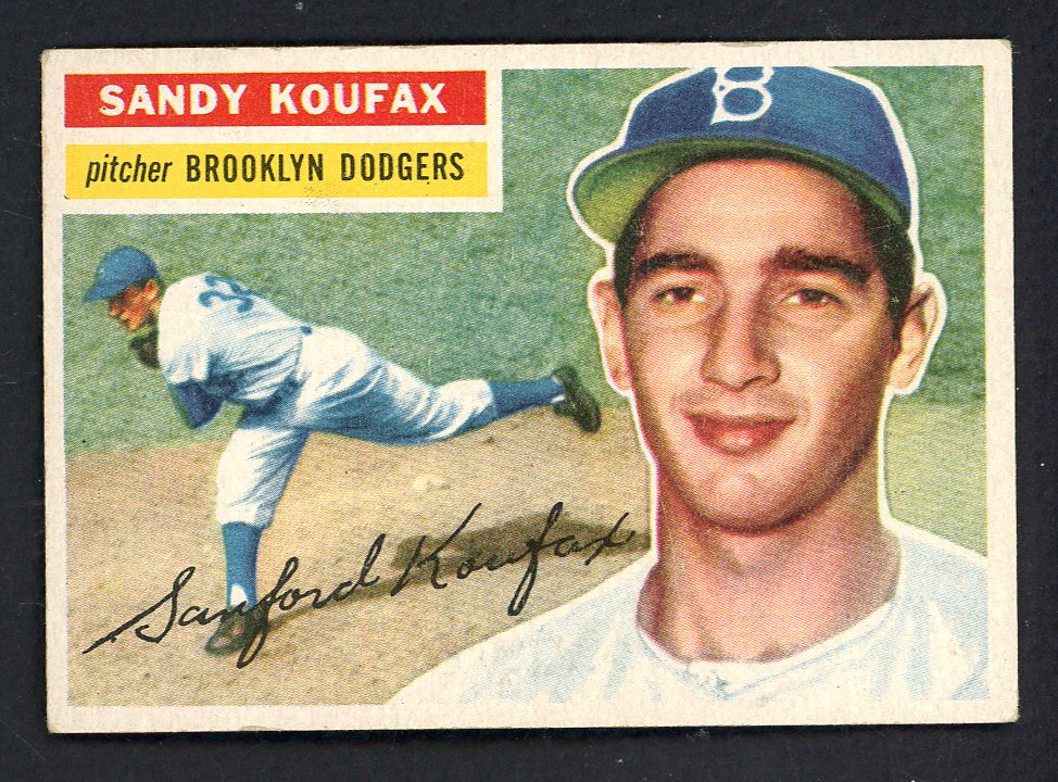 1956 Topps Baseball #079 Sandy Koufax Dodgers EX+/EX-MT White 562757