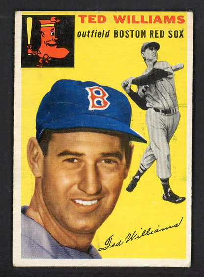 1954 Topps Baseball #250 Ted Williams Red Sox VG-EX 562766