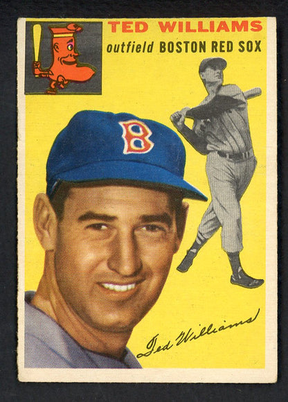 1954 Topps Baseball #250 Ted Williams Red Sox VG-EX 562769