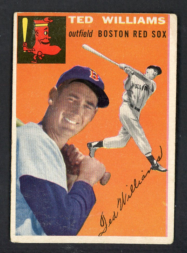 1954 Topps Baseball #001 Ted Williams Red Sox VG-EX 562775