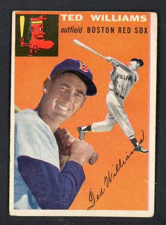 1954 Topps Baseball #001 Ted Williams Red Sox VG-EX 562775