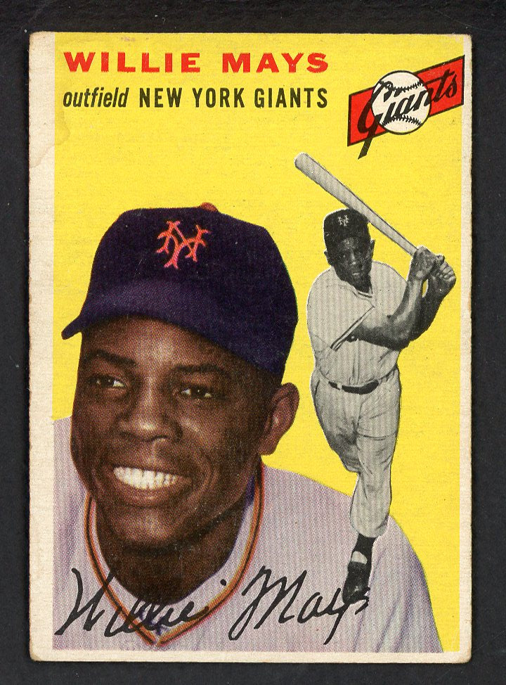 1954 Topps Baseball #090 Willie Mays Giants VG 562782