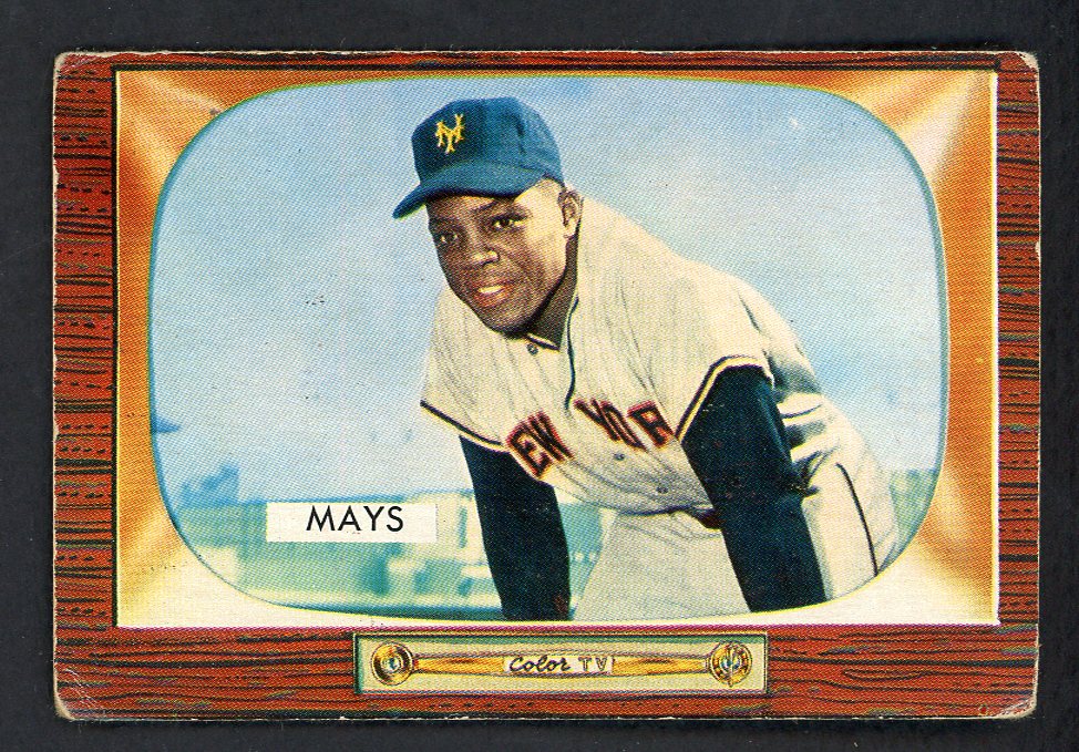 1955 Bowman Baseball #184 Willie Mays Giants GD-VG 562785