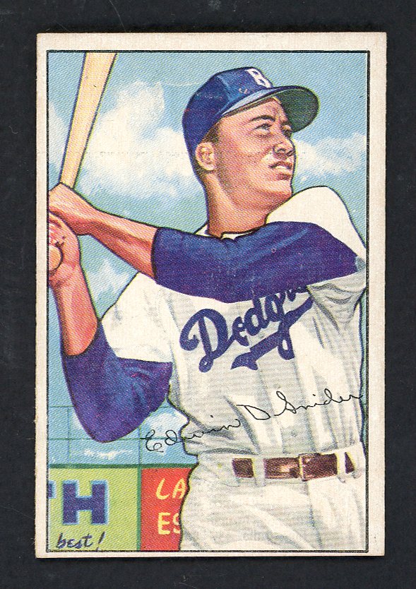 1952 Bowman Baseball #116 Duke Snider Dodgers EX+/EX-MT 562793