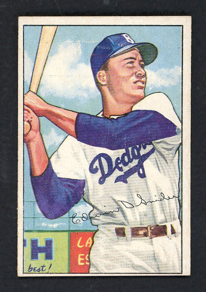 1952 Bowman Baseball #116 Duke Snider Dodgers EX+/EX-MT 562793